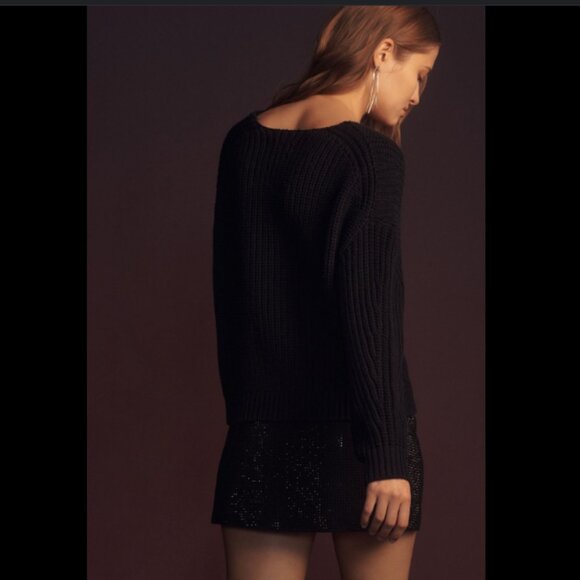 Brand New Maeve V-Neck Textured Sculptured Sweater - Picture 2 of 10